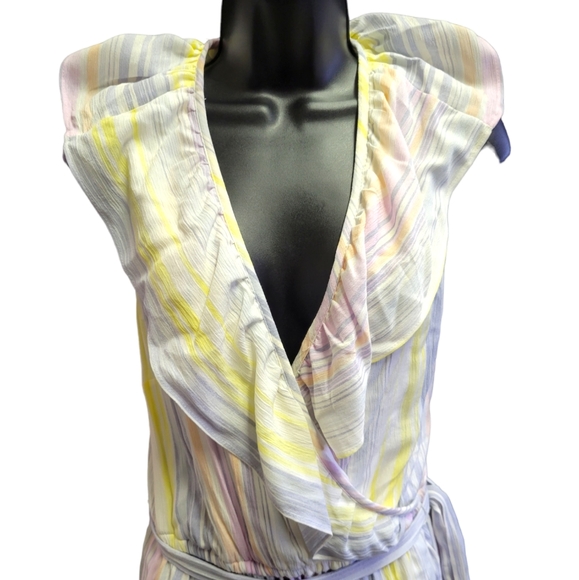 Lauren Conrad Short Faux Wrap Dress 👗 sz XL NWT - Picture 2 of 9